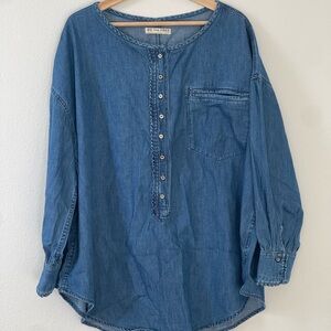 We The Free Indigo Denim Top